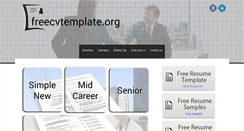 Desktop Screenshot of freecvtemplate.org
