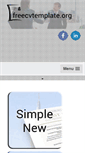 Mobile Screenshot of freecvtemplate.org