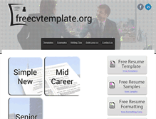 Tablet Screenshot of freecvtemplate.org